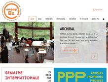 Tablet Screenshot of bordeaux.archi.fr