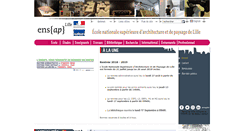 Desktop Screenshot of lille.archi.fr