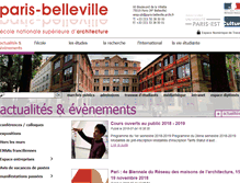 Tablet Screenshot of paris-belleville.archi.fr