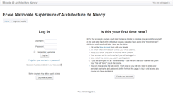 Desktop Screenshot of moodle.nancy.archi.fr