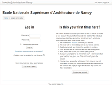 Tablet Screenshot of moodle.nancy.archi.fr